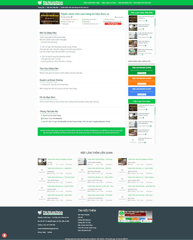 Template blogspot tin tuyển dụng việc làm